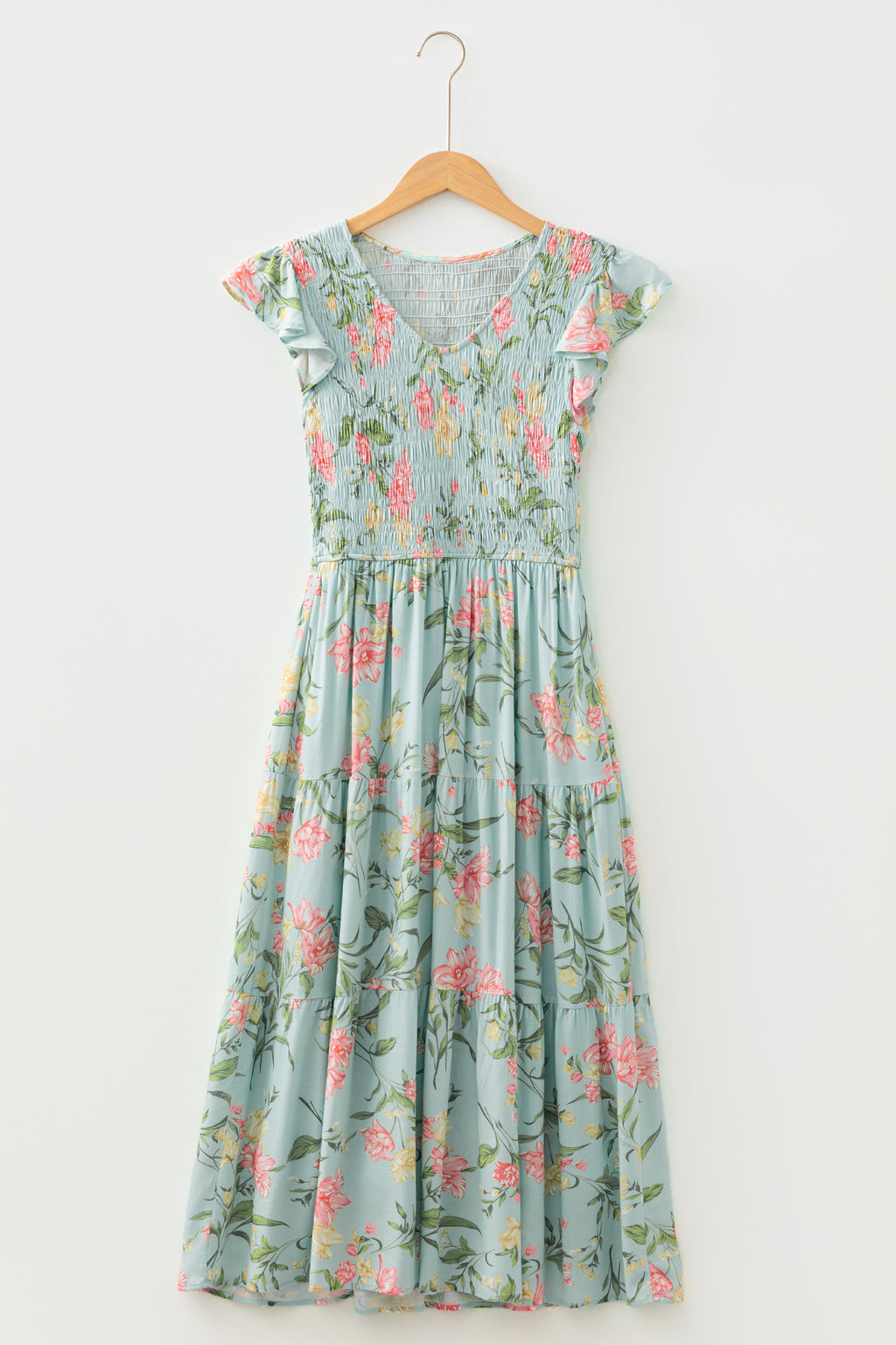 Floral Tiered Maxi Dress