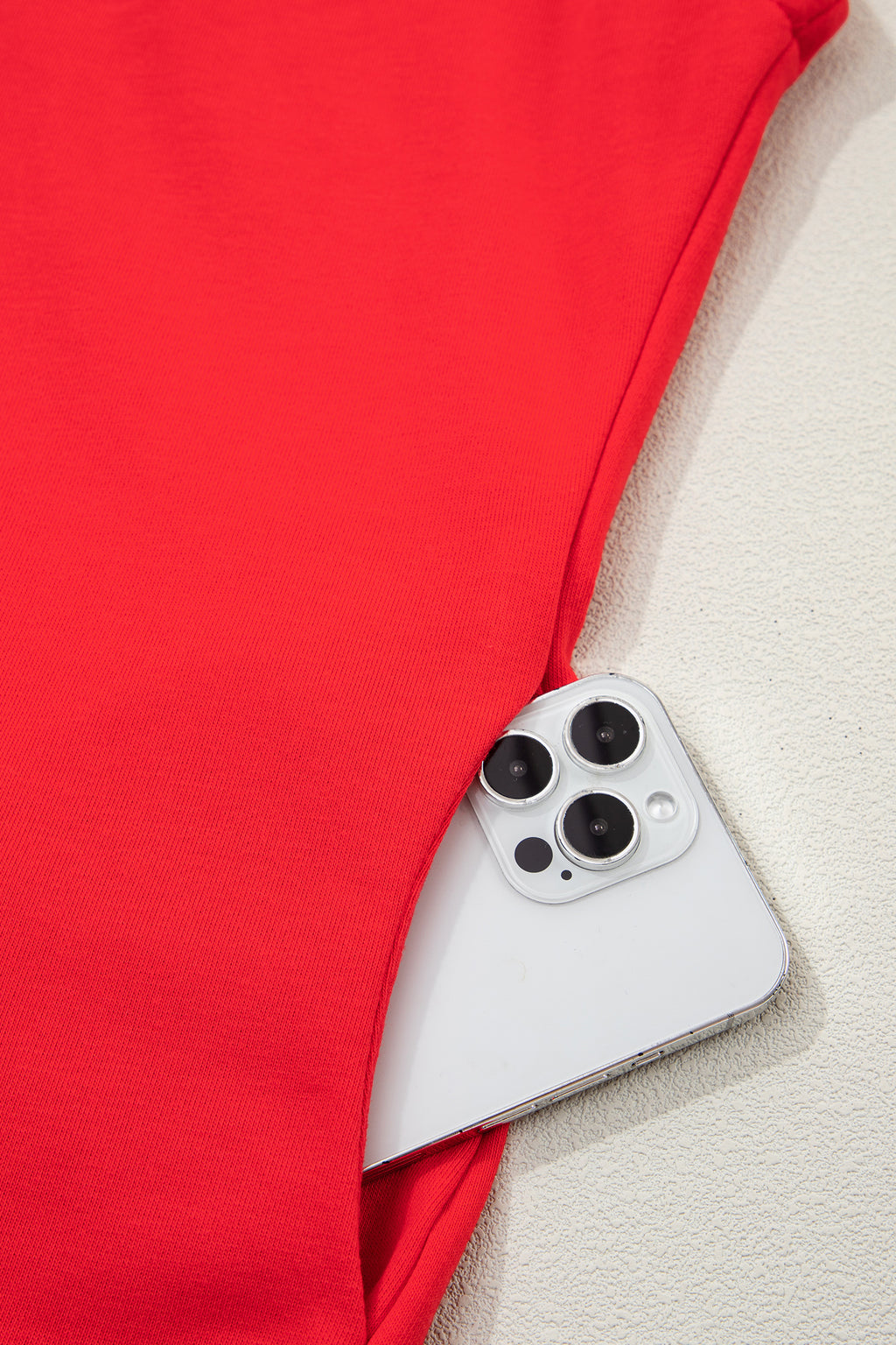 Red High Neck Cap Sleeve Top