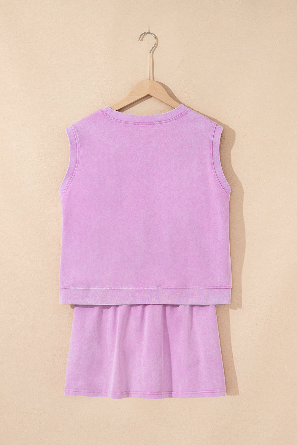 Purple Mineral Wash Tank & Skirt Set