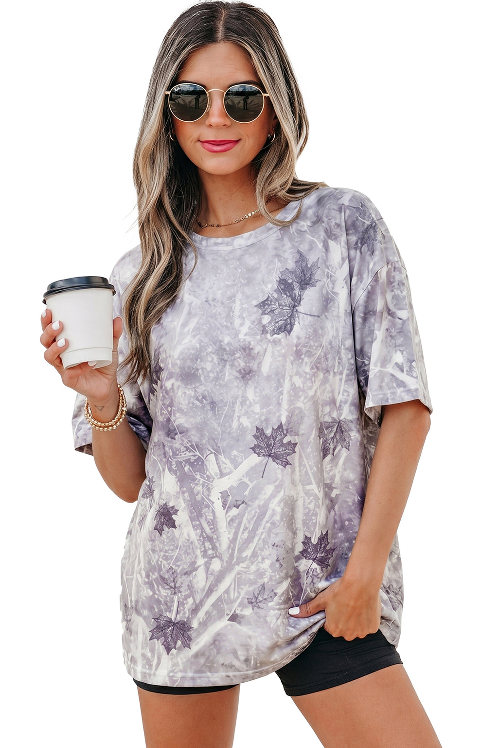 Gray Camo Tunic Tee