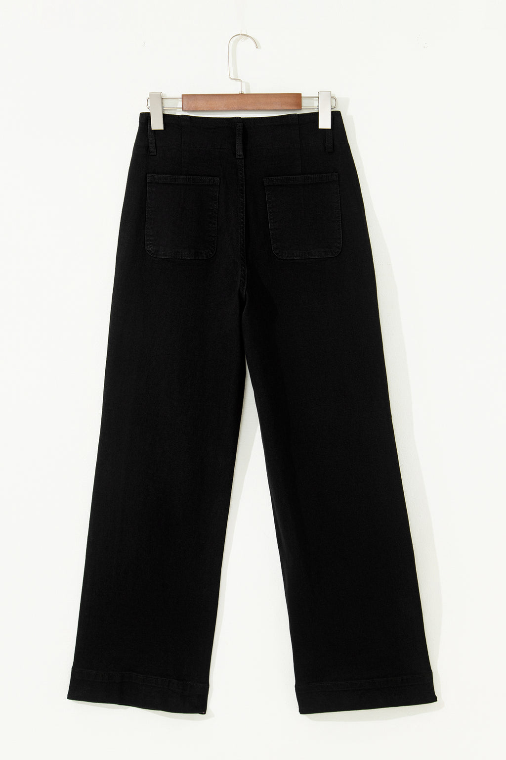 Black High Waist Wide Leg Jeans