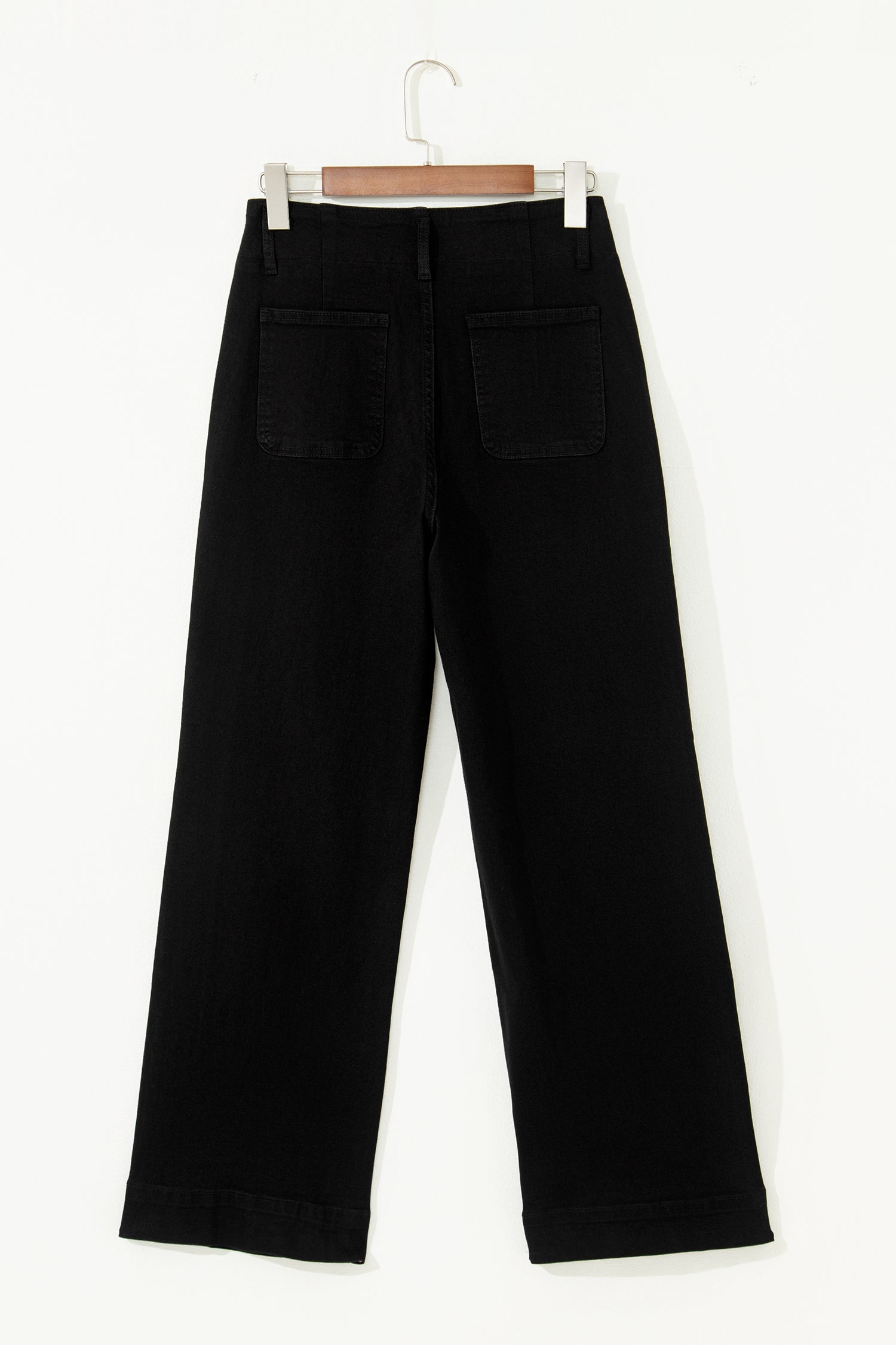 Black High Waist Wide Leg Jeans