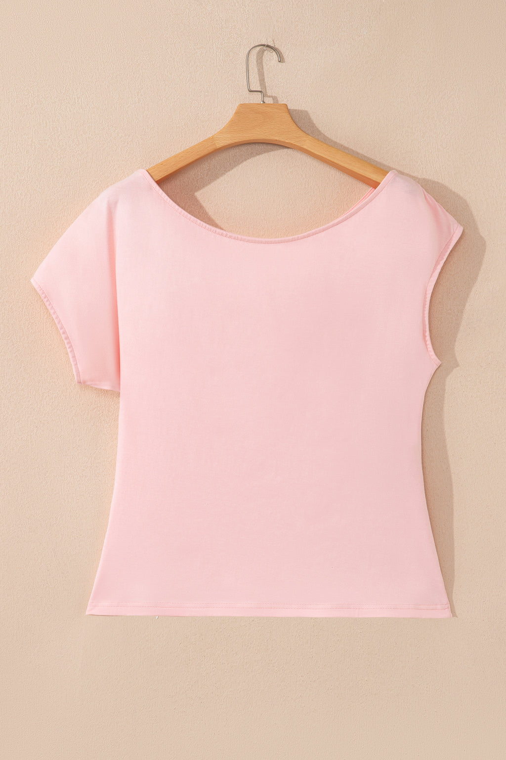 Pink Plus Size Asymmetric Blouse