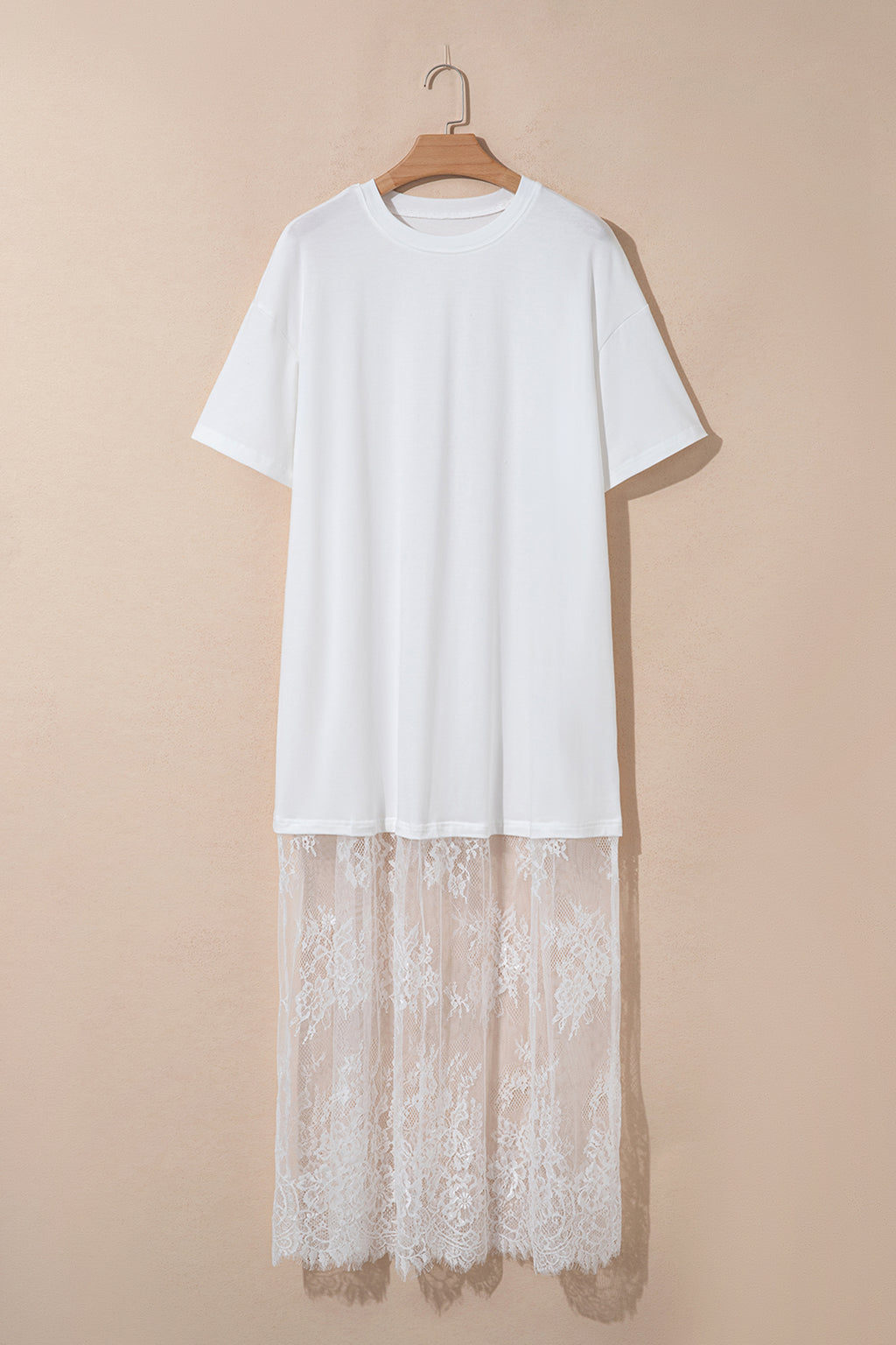 White Floral Patchwork Maxi Dress