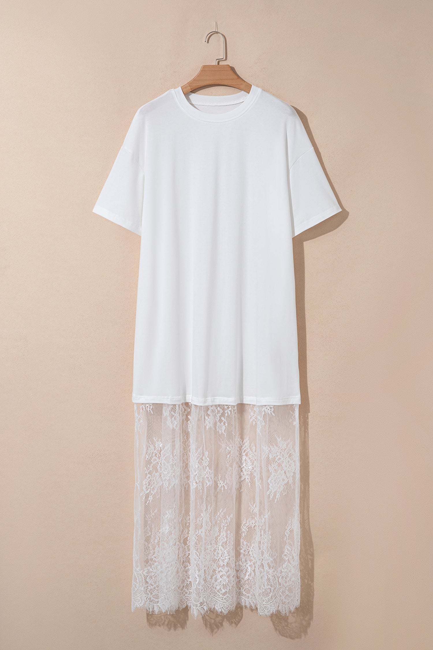 White Floral Patchwork Maxi Dress