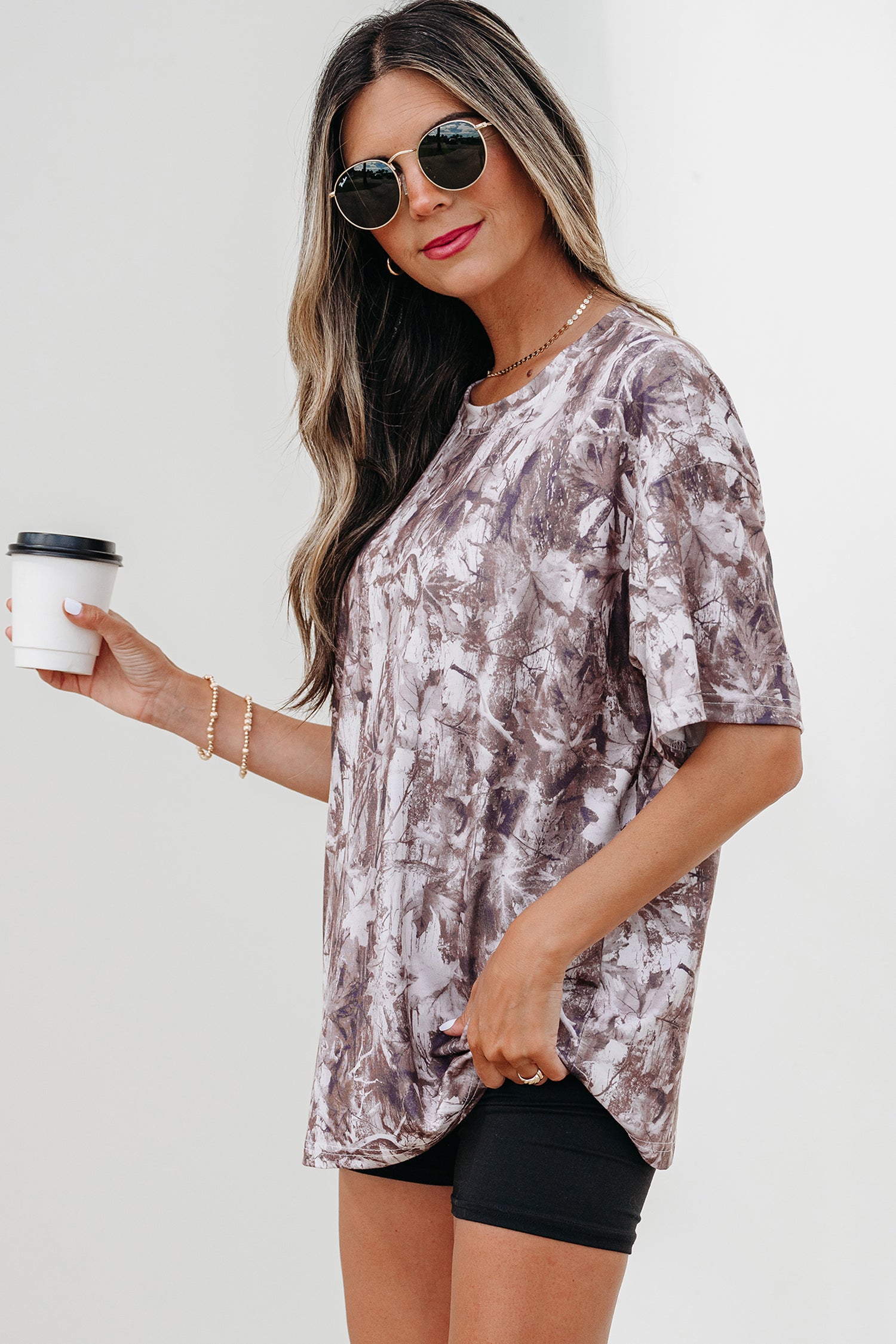 Khaki Camo Tunic Tee