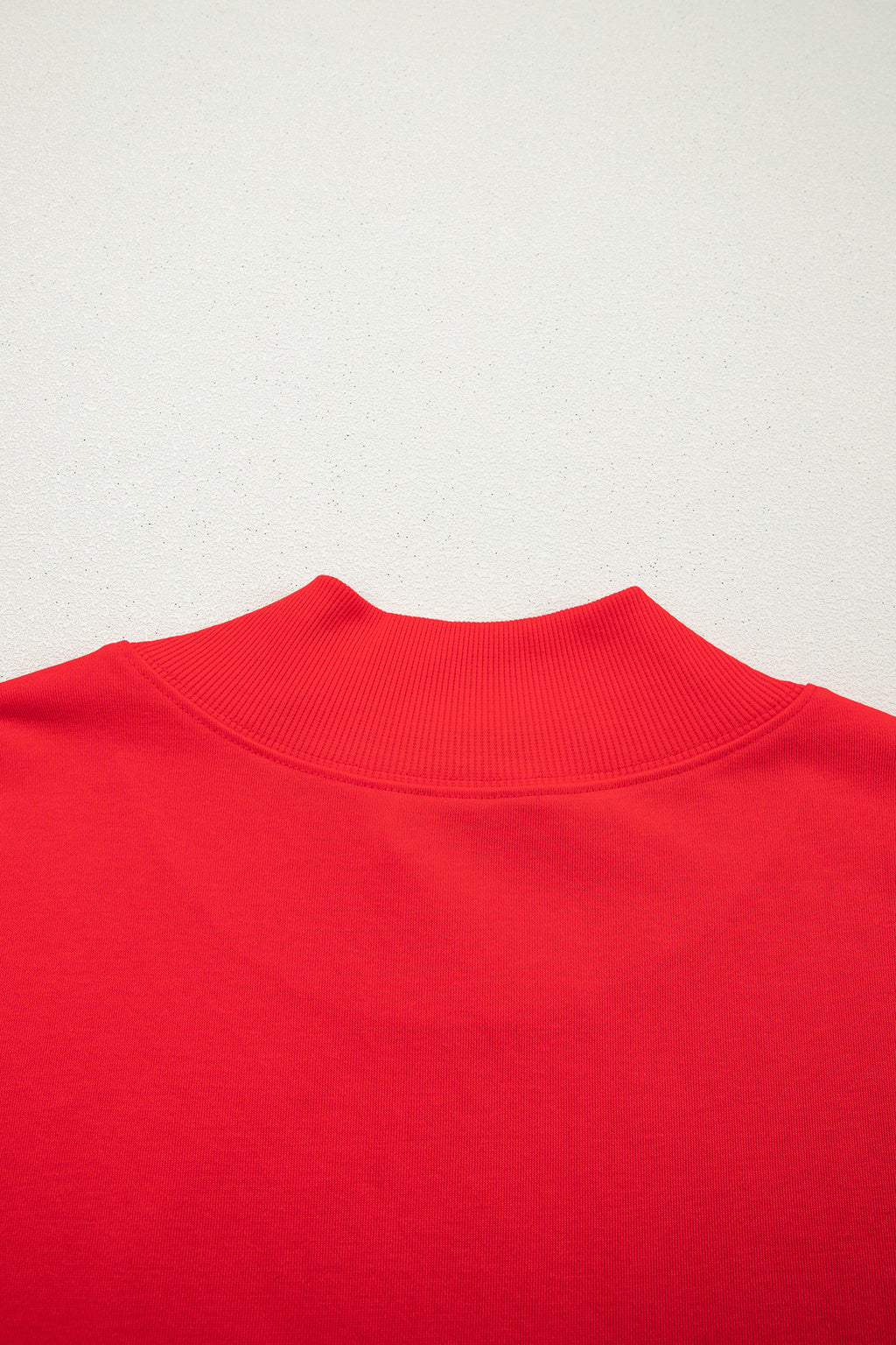 Red High Neck Cap Sleeve Top