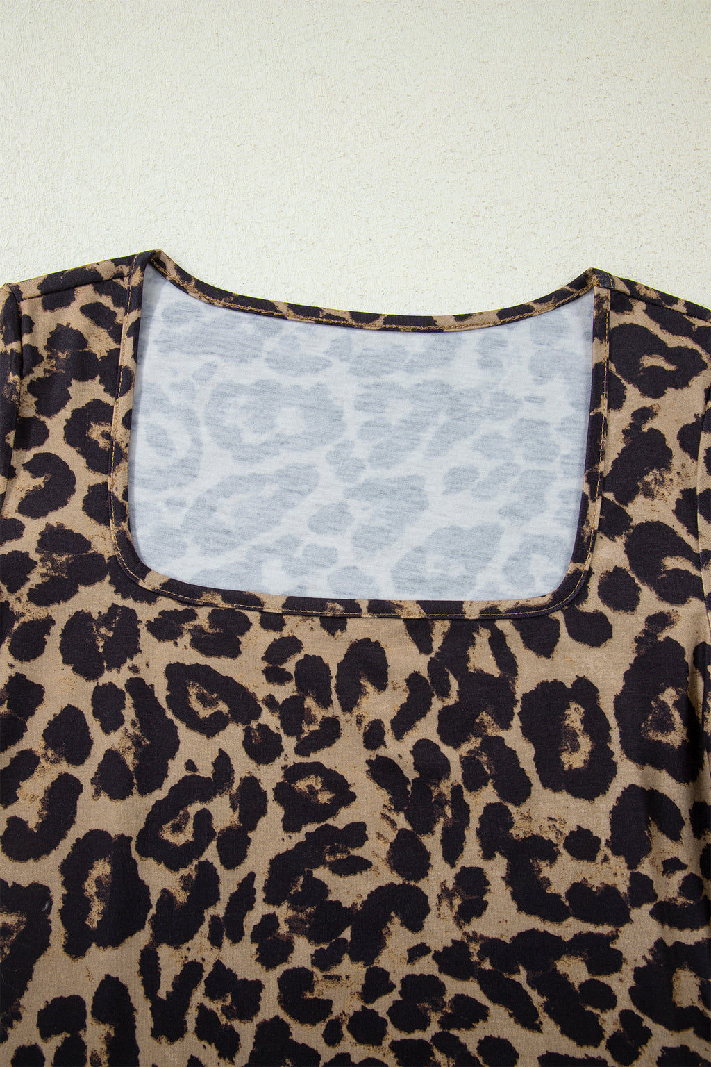 Brown Leopard Print Long Sleeve Tee