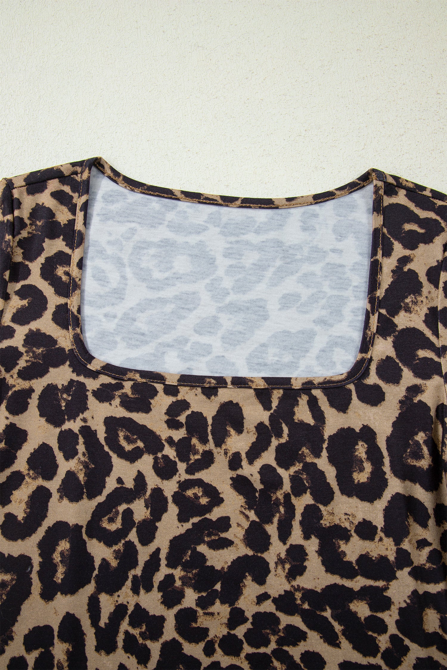 Brown Leopard Print Long Sleeve Tee