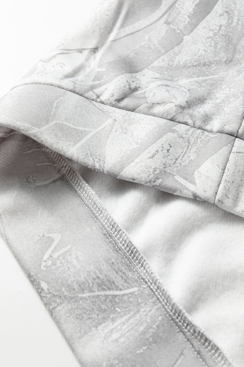 Gray Plus Size Camo Hoodie