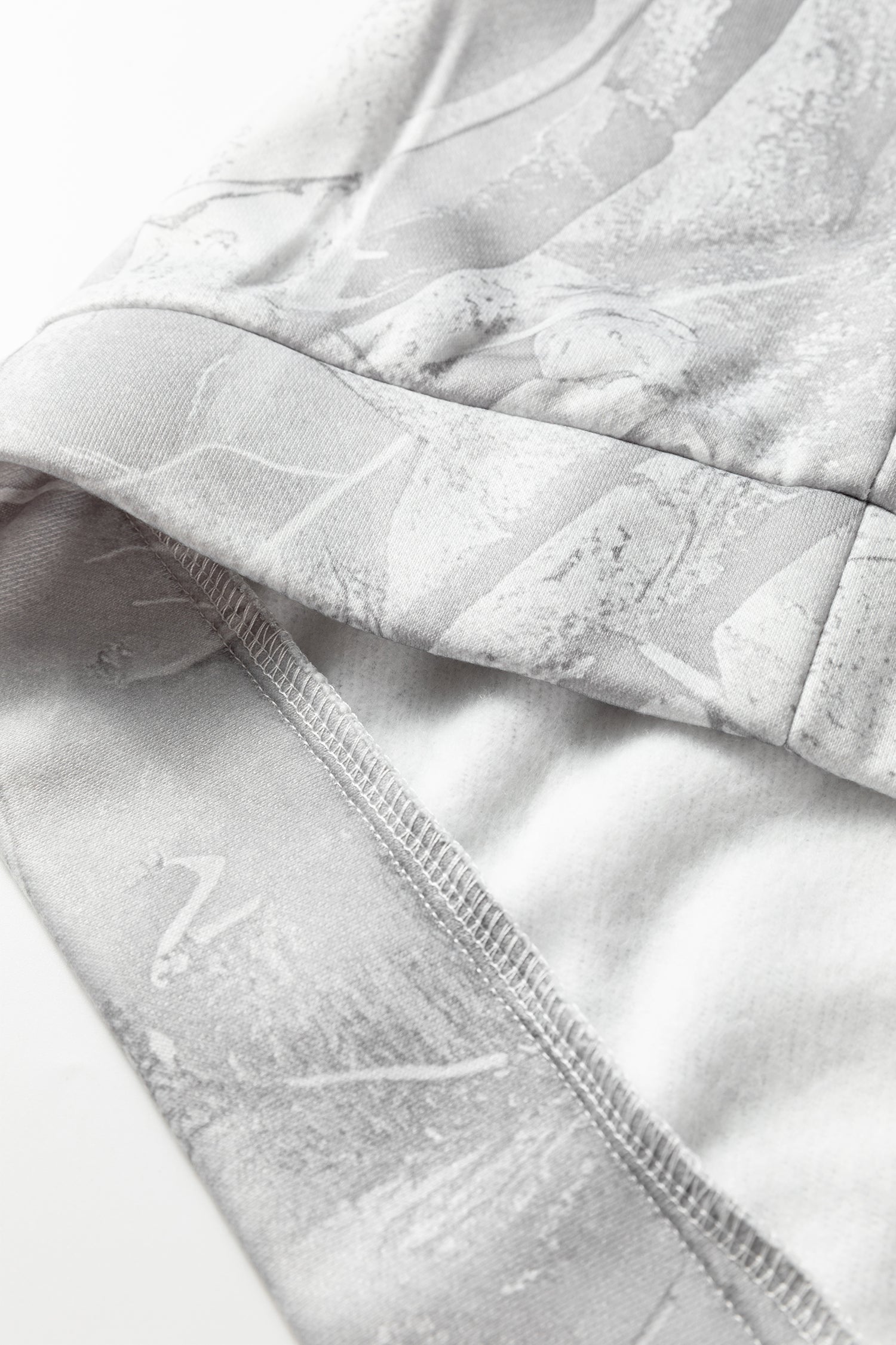 Gray Plus Size Camo Hoodie