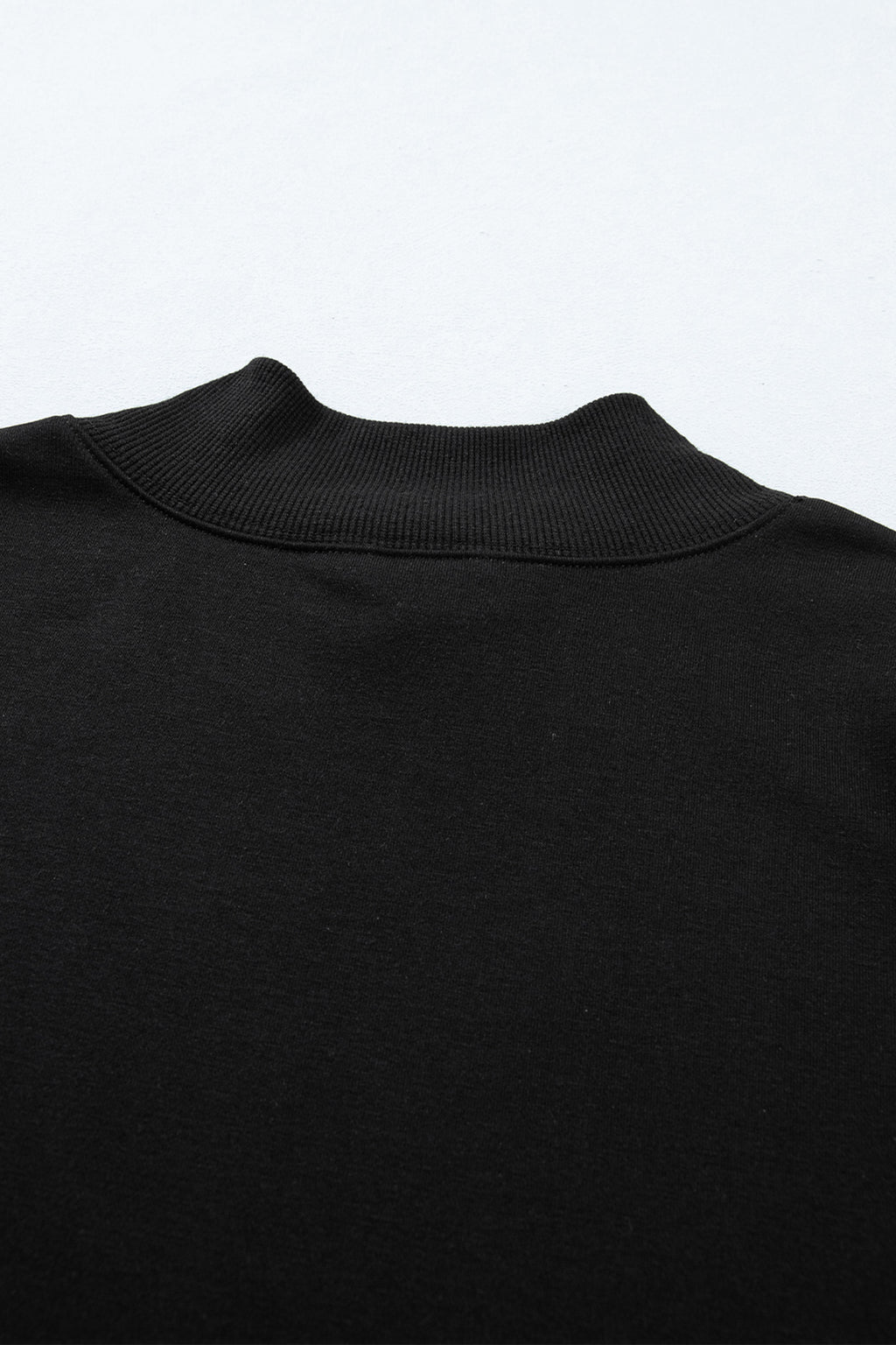 Black High Neck Cap Sleeve Top