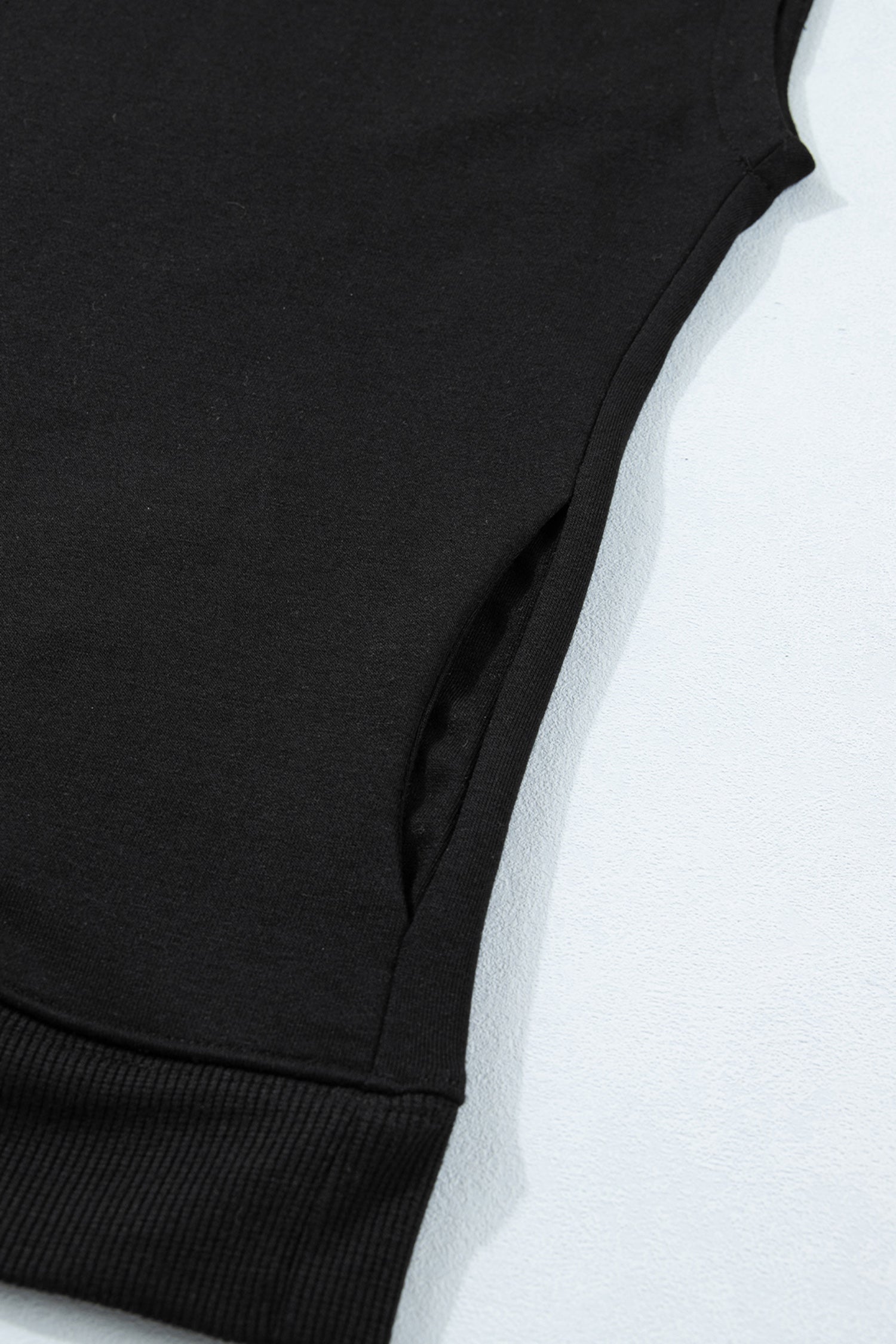 Black High Neck Cap Sleeve Top